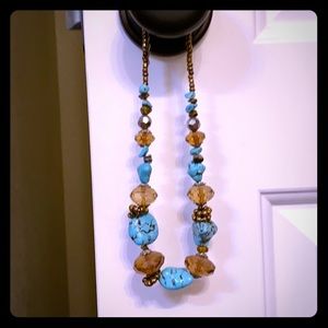 SOLD 
Turquoise Beaded Necklace